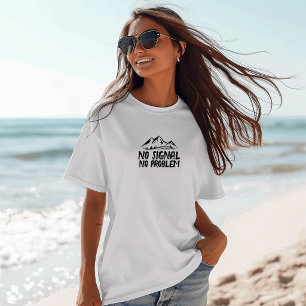 Lustiges Wander-Shirt Kein Signal Kein Problem sch T-Shirt