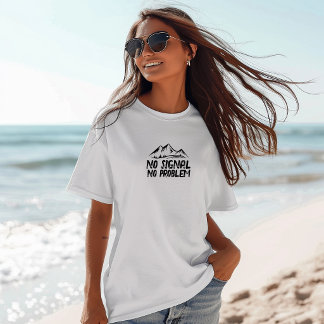 Lustiges Wander-Shirt Kein Signal Kein Problem sch T-Shirt