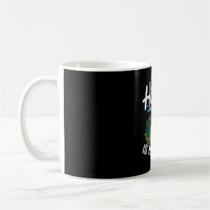 Lustiges Wandern ist Therapie Outdoor-Reisen Berge Kaffeetasse