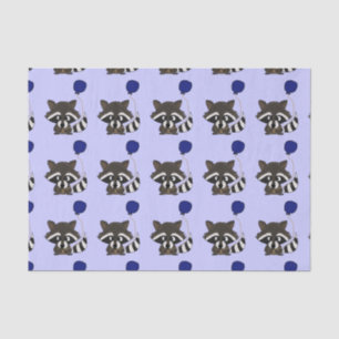 Lustiges Waschbär-Geburtstags-Seidenpapier Seidenpapier