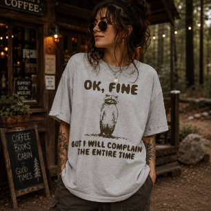 Lustiges Waschbär-Klage-Meme T-Shirt