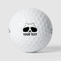 Lustiges Waschbären-Logo individuelles Golfball-Ge