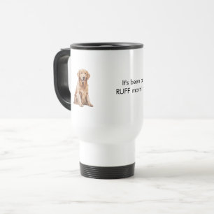Lustiges Wasserfarben-Hund-Bild Reisebecher