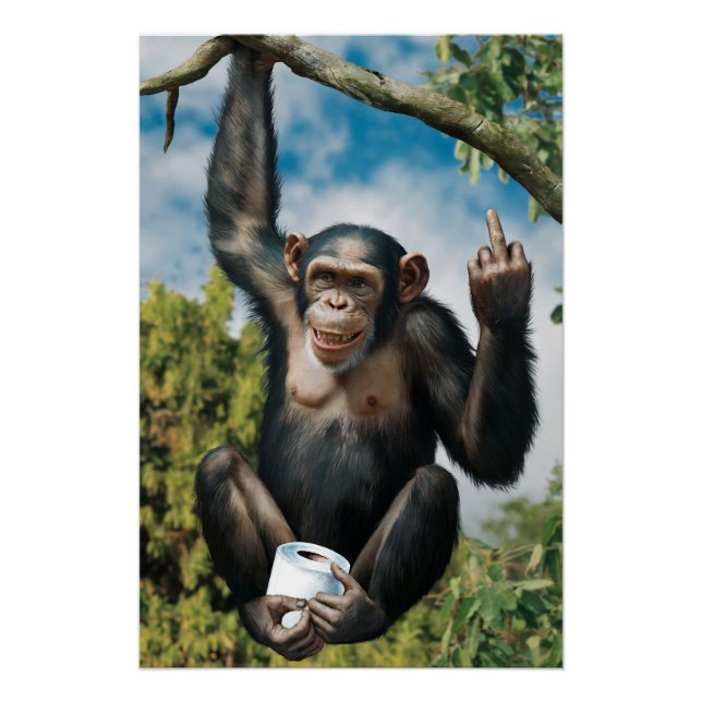 Lustiges WC Poster  (Vorderseite)