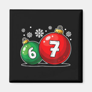 Lustiges Weihnachten 67 Six Seven Meme Gen Alpha S Magnet
