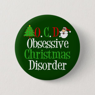 Lustiges Weihnachten besessen gewesen Button