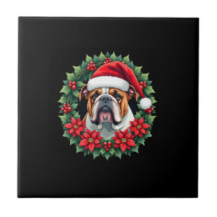Lustiges Weihnachten English Bulldog Tank Top Fliese