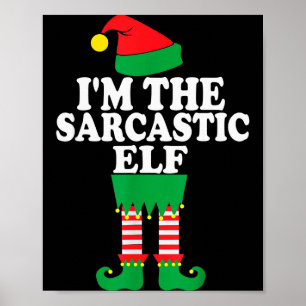 Lustiges Weihnachten Familie Ich bin der sarkastis Poster