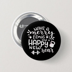 Lustiges Weihnachten Fitness Sarkastisches Fitness Button