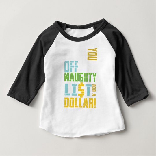 Lustiges Weihnachten - freche Liste Baby T-shirt