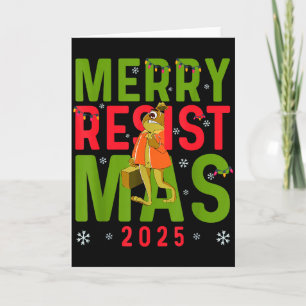 Lustiges Weihnachten Frohes Resistmas 2025 Portlan Karte