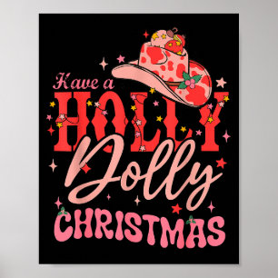 Lustiges Weihnachten Haben Ein Stechpalmen-Weihnac Poster
