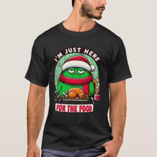 Lustiges Weihnachten Ich bin nur hier wegen des Es T-Shirt