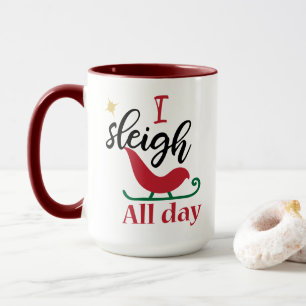 Lustiges Weihnachten Ich Schlitten Fahre Den Ganze Tasse