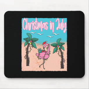 Lustiges Weihnachten im Juli Flamingo Weihnachten Mousepad