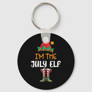 Lustiges Weihnachten im Juli, ich bin der Juli-Elf Schlüsselanhänger