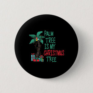 Lustiges Weihnachten im Juli Palme Sommer Weihnach Button