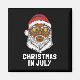 Lustiges Weihnachten im Juli Santa Sungles Sommerf Magnet