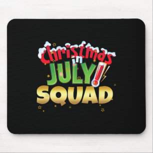 Lustiges Weihnachten im Juli-Squad-Shirt Sommer-Gr Mousepad