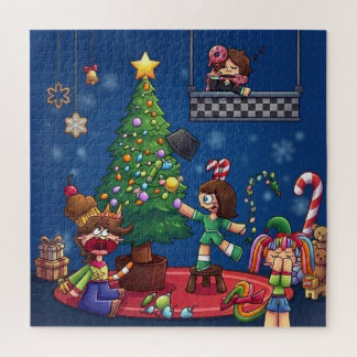 Lustiges Weihnachten ist abgesagt Chibi Charaktere