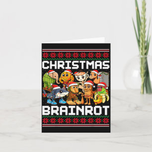 Lustiges Weihnachten Italienische Gehirnfäule Für Karte