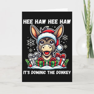 Lustiges Weihnachten Italienischer Weihnachts Esel Karte