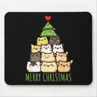 Lustiges Weihnachten Katzenliebe-Shirt _ Süße Katz Mousepad