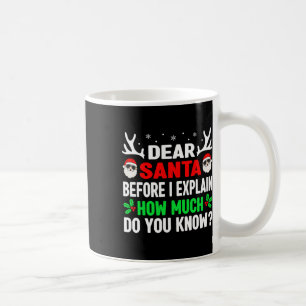 Lustiges Weihnachten Kinder Erwachsene Lieber Sant Kaffeetasse