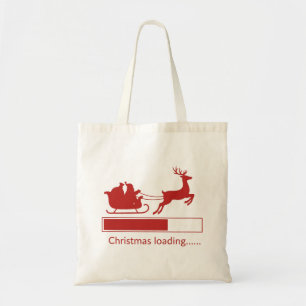 Lustiges Weihnachten Lade Santa Schlitten Urlaub Tragetasche