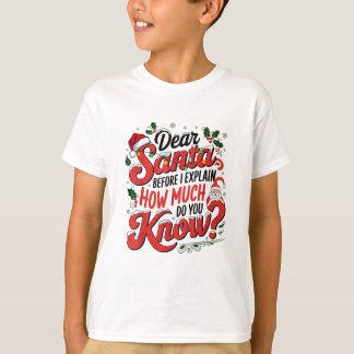 Lustiges Weihnachten Lieber Santa, ich kann es erk T-Shirt