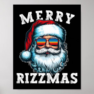 Lustiges Weihnachten Rizz Meme Frohe Rizzmas Für T Poster