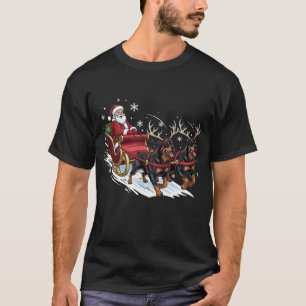 Lustiges Weihnachten Rottweiler Hunde Liebhaber Xm T-Shirt