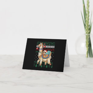 Lustiges Weihnachten Santa Faultier Und Lama Weihn Karte
