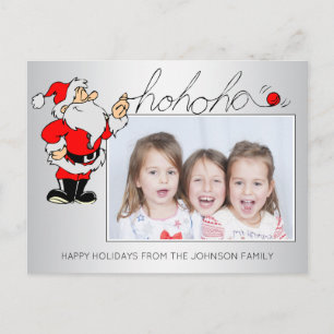 Lustiges Weihnachten Santa HOHOHO Familienporträt 