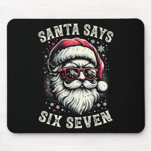 Lustiges Weihnachten Santa Six Seven 6-7 Meme Gehi Mousepad