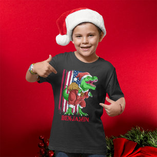 Lustiges Weihnachten Santa T Rex Tyrannosaurus Xma T-Shirt