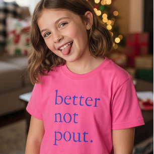 Lustiges Weihnachten Schmollen ist nicht erlaubt E T-Shirt