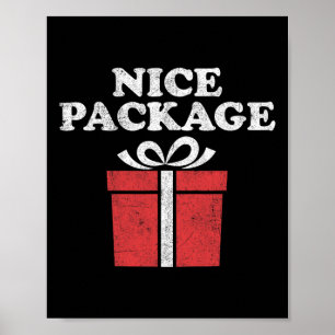 Lustiges Weihnachten Schönes Retro-Hässliches Part Poster