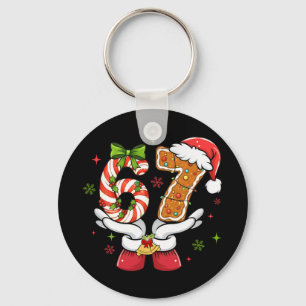 Lustiges Weihnachten Sechs Sieben 6 7 Meme Gen Alp Schlüsselanhänger