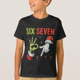 Lustiges Weihnachten Sechs Sieben 6 7 Meme Xmas Ki T-Shirt