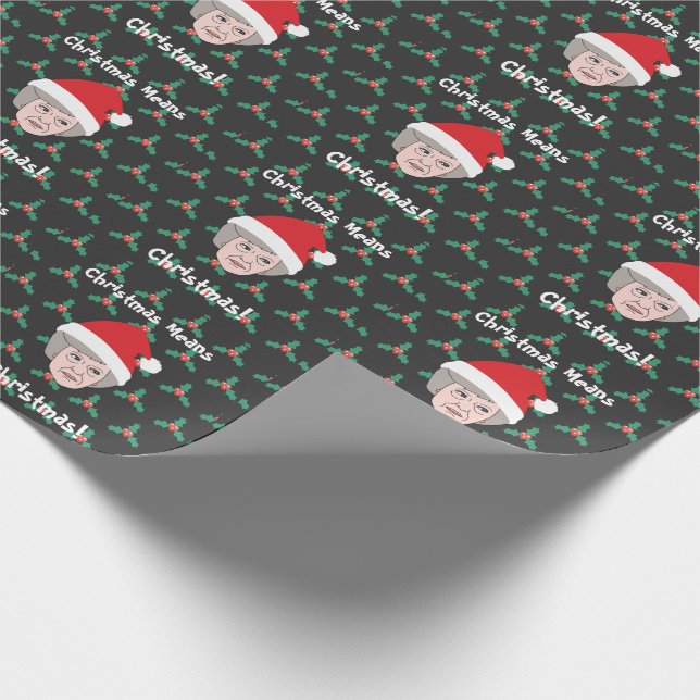 Lustiges Weihnachten Theresa kann Packpapier (Ecke)
