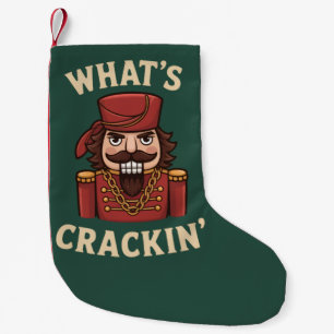 Lustiges Weihnachten What's Crackin' Nussknacker X Kleiner Weihnachtsstrumpf