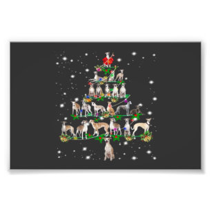 Lustiges Weihnachten Whippet Hunde Liebhaber Gesch Fotodruck