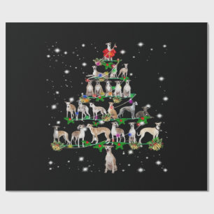 Lustiges Weihnachten Whippet Hunde Liebhaber Gesch Geschenkpapier