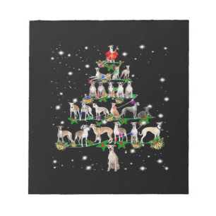 Lustiges Weihnachten Whippet Hundeliebhaber Gesche Notizblock