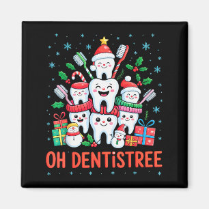 Lustiges Weihnachten Zahnarzt Xmas Dental Oh Denti Magnet