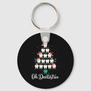 Lustiges Weihnachten Zahnarzt Xmas Dental Oh Denti Schlüsselanhänger