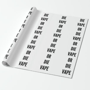 Lustiges Weihnachtenvape oder die vaping Dampf Geschenkpapier