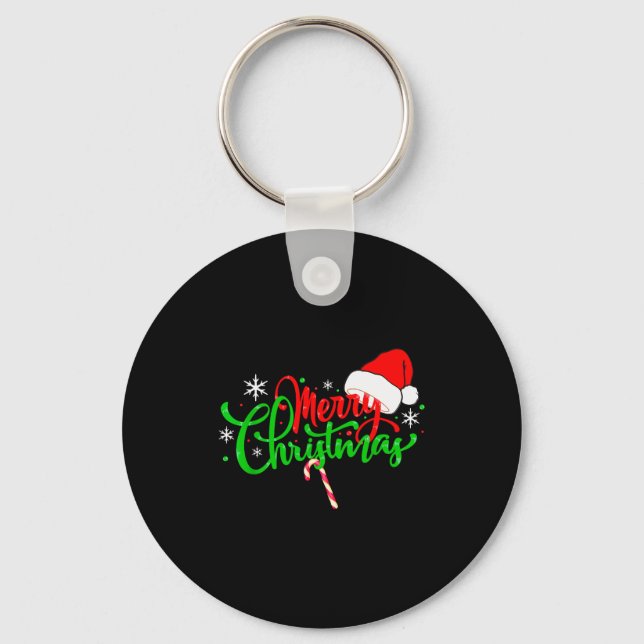 Lustiges Weihnachts Geschenke Merry Christmas Funn Schlüsselanhänger (Vorderseite)
