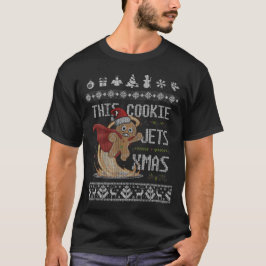 Lustiges Weihnachts-Gingerbread-Superhelden-T-Shir T-Shirt